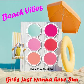Frühlings- und Sommerfarben im Set  6 x 5g   GIRLS JUST  WANNA HAVE SUN!