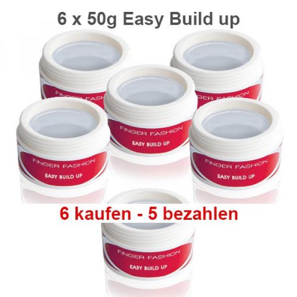 Easy Build Up Gel, 5 x 50g Easy Build Up Gel, 5 x 50g