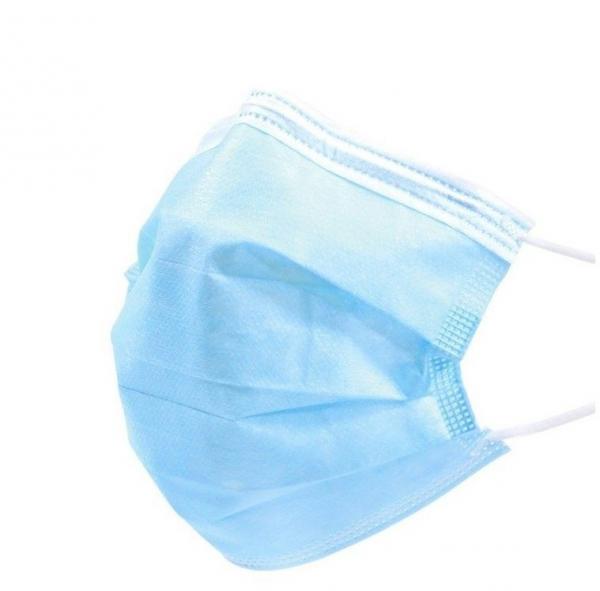 Mundschutz blau, mit Gummizug, latexfrei, 50 Stück