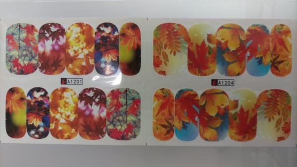 Nail Art Nail Slides Wasserlöslich Herbst Nail Art Nail Slides Wasserlöslich Herbst